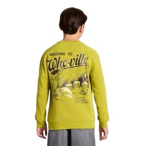The Grinch Whoville Fleece Pullover Crewneck Sweater Size Medium